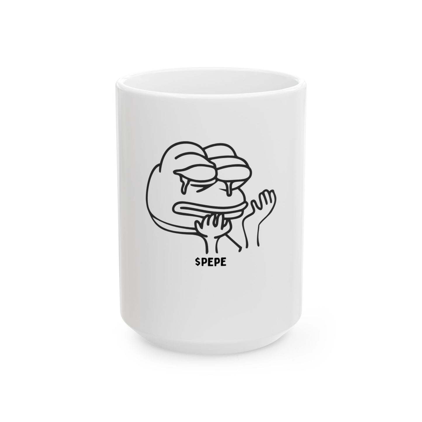 $PEPE- Ceramic Mug, (11oz, 15oz)