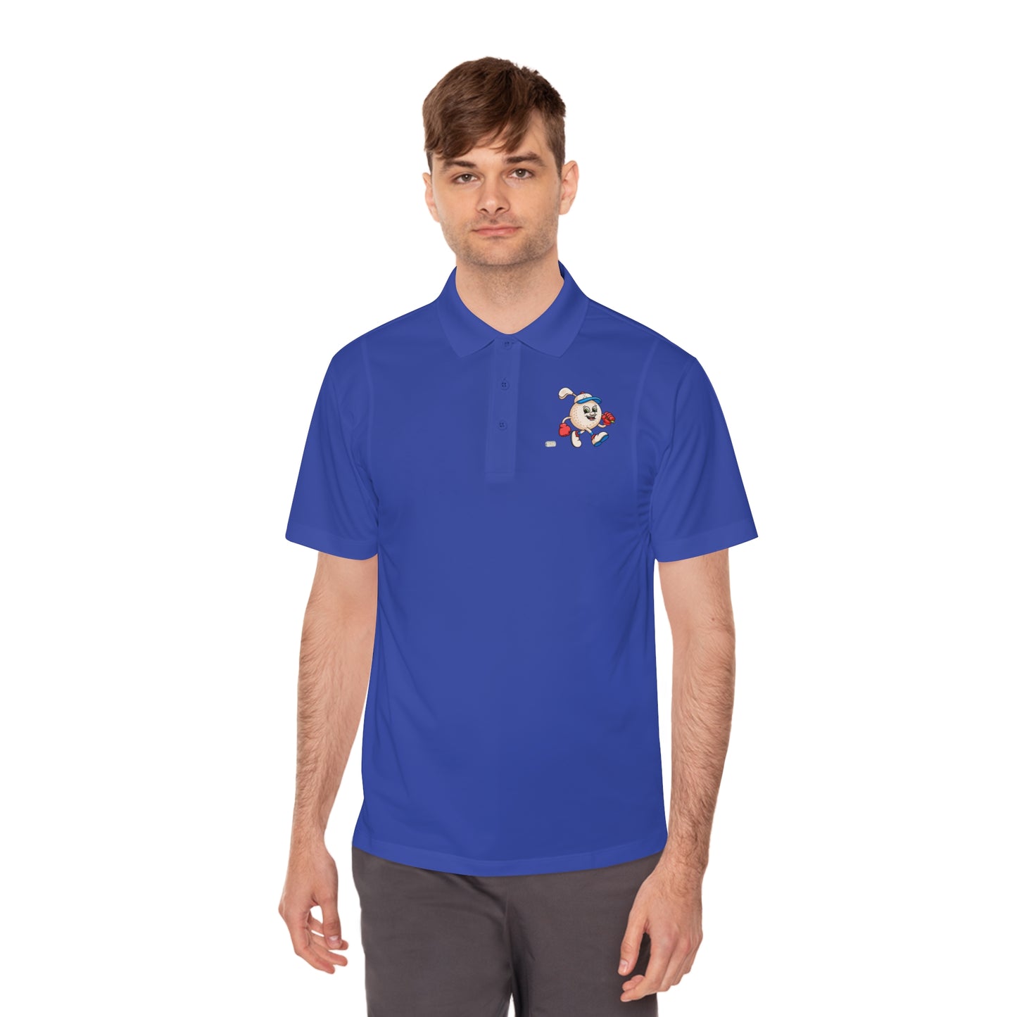 Golfing Golf Ball- Men's Golf Polo