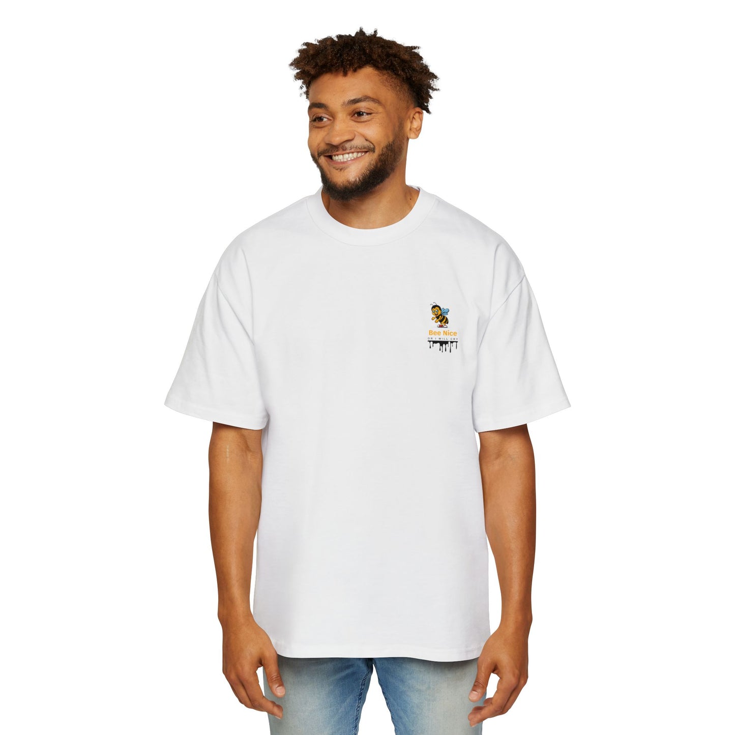 Bee Nice Men's Heavy Oversized Tee