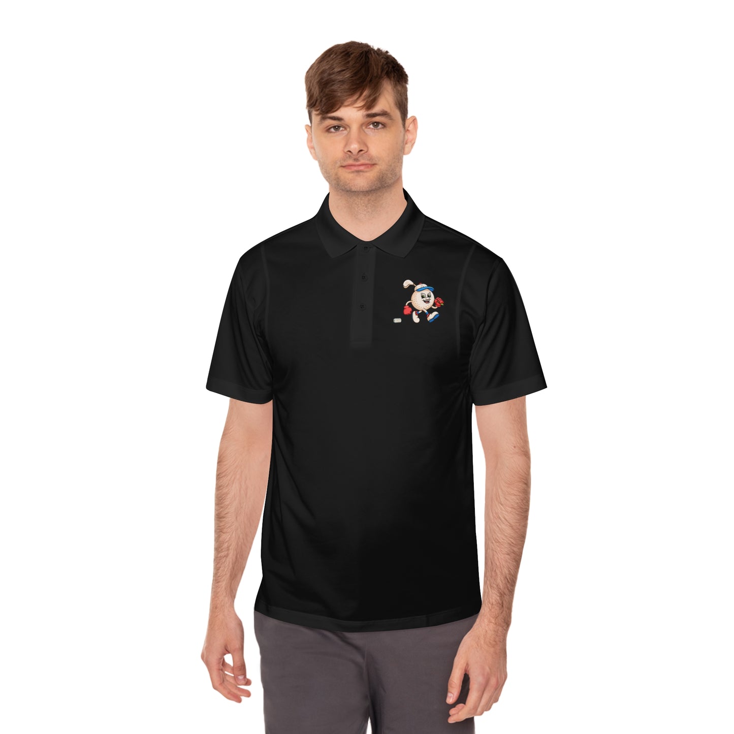 Golfing Golf Ball- Men's Golf Polo